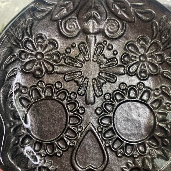 Halloween Day Of The Dead Set Mercury Glass Trinket Trays - Picture 4 of 7